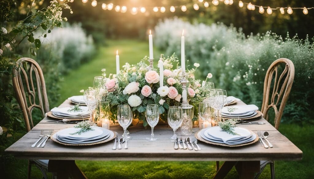 Decoración de mesas Vajilla y cubiertos acordes al evento